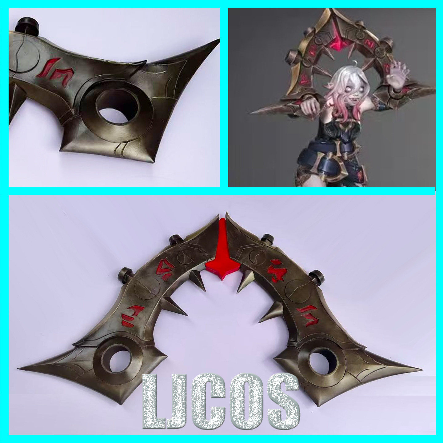 Briar Cosplay Prop - Briar Shackles LOL Aksesoris Cosplay Kostum