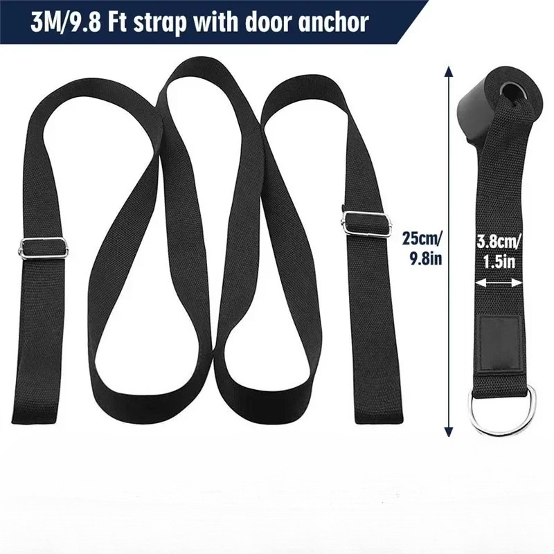 D Ring Strap - Tali Peregangan Yoga 3M, Tali Peregang