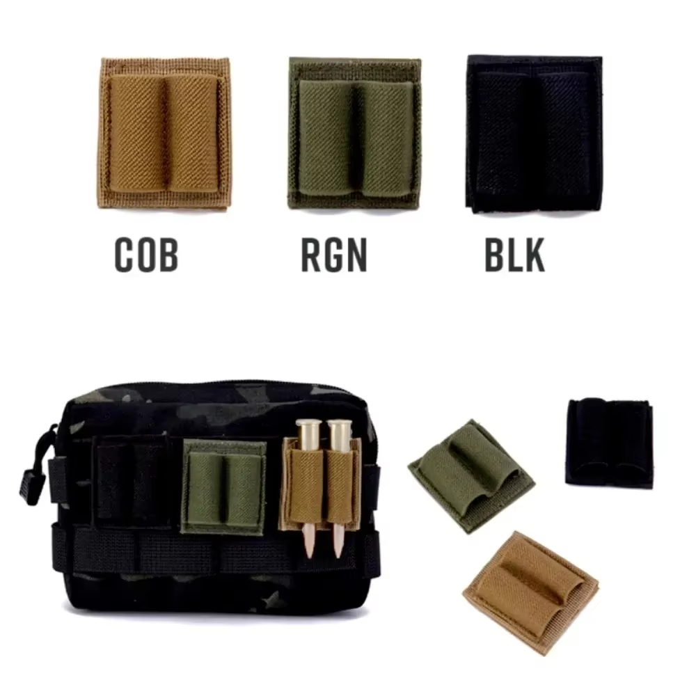 Velcro Hook Loop - Patch Tempat Peluru Taktis 2-Round -