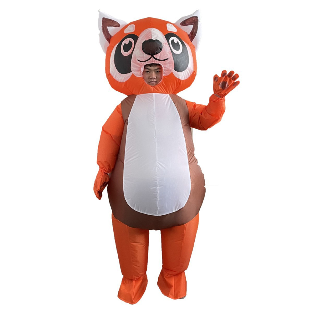 Cosplay Prop Business - Kostum Panda Merah Oranye Tiup, Penutup
