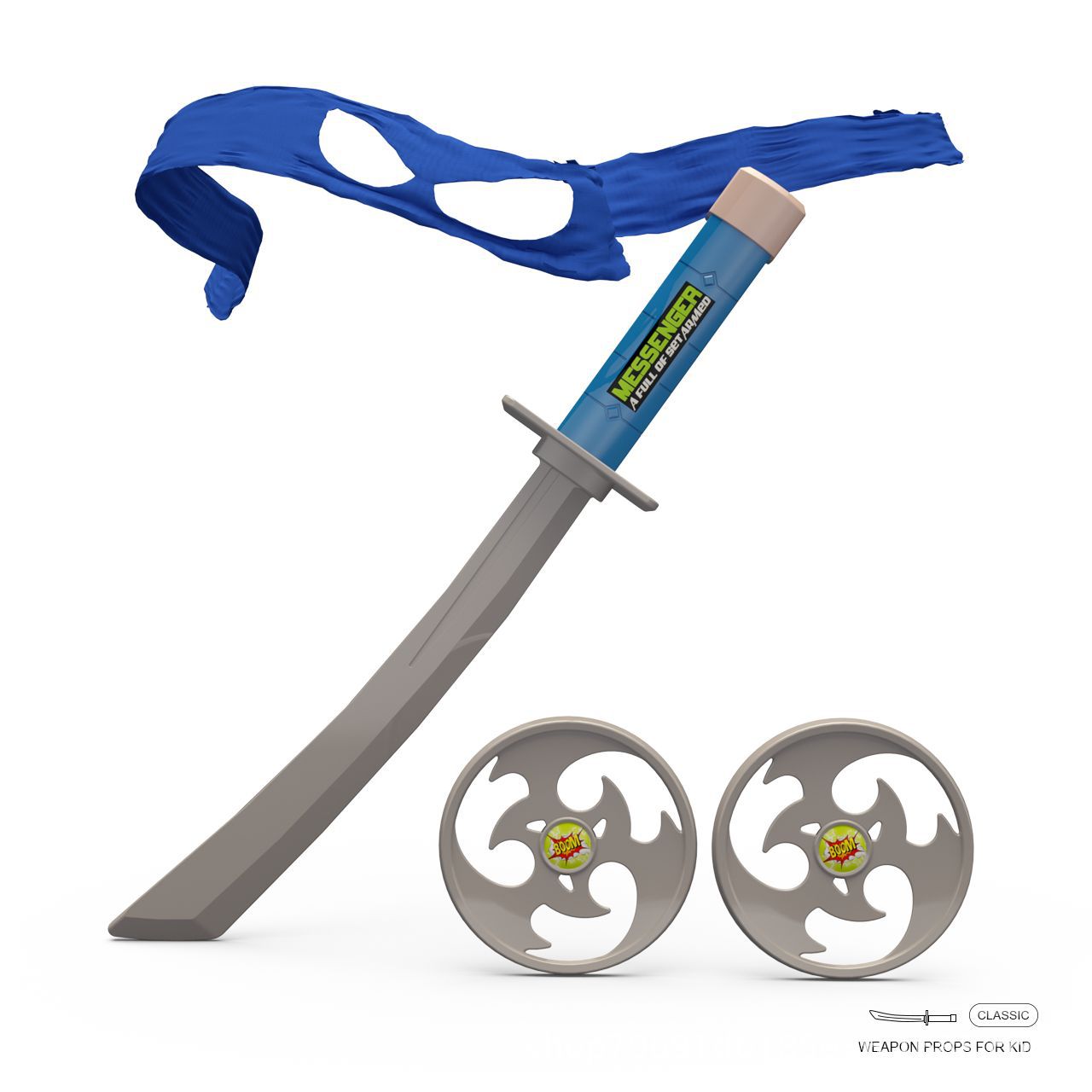 Topeng Mata Teenage Ninja Turt - Cosplay Prop Knife ulasan dan harga