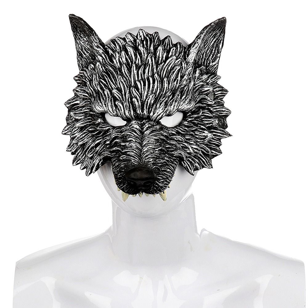 Topeng Serigala Halloween Busa - Cosplay Prop Foam ulasan dan harga