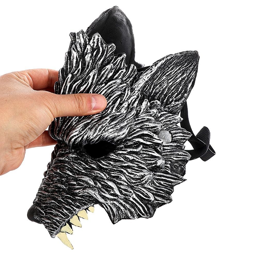 Topeng Serigala Halloween Busa - Cosplay Prop Foam ulasan dan harga