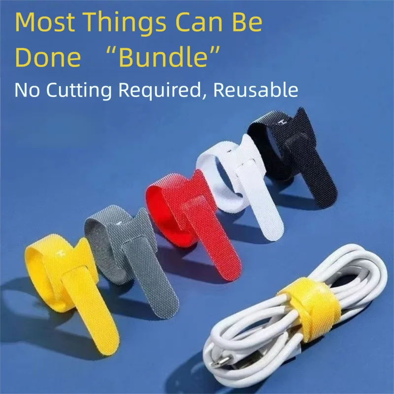 Pengatur Kabel Reusable Tanpa  - Velcro Hook Loop ulasan dan harga