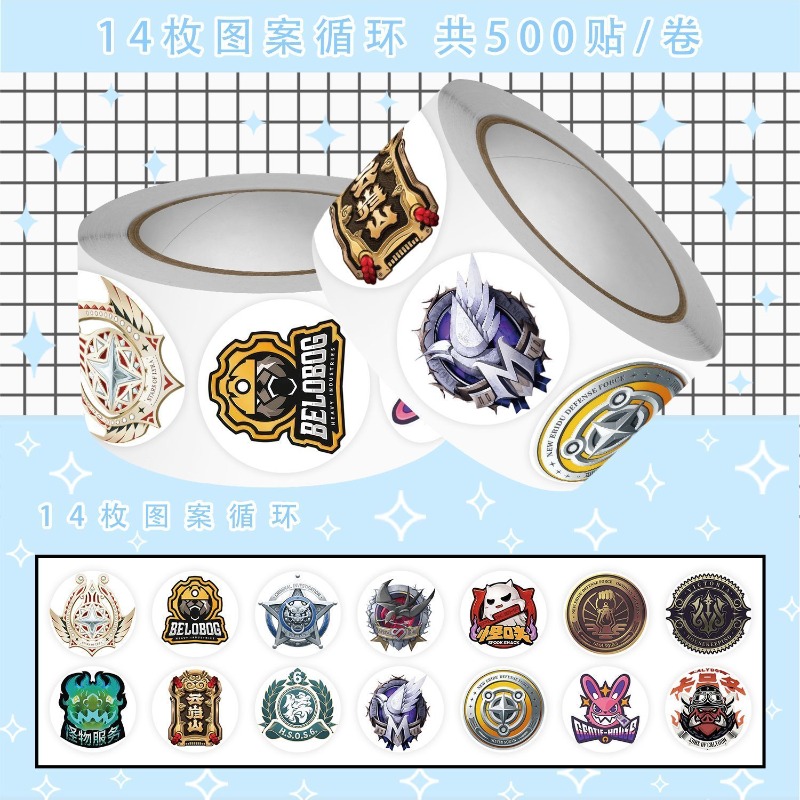 Stiker Roll-On Logo Fraksi Zen - Cosplay Prop Diy ulasan dan harga