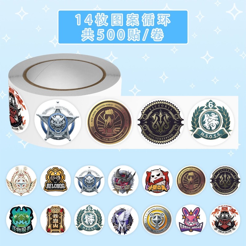 Stiker Roll-On Logo Fraksi Zen - Cosplay Prop Diy ulasan dan harga