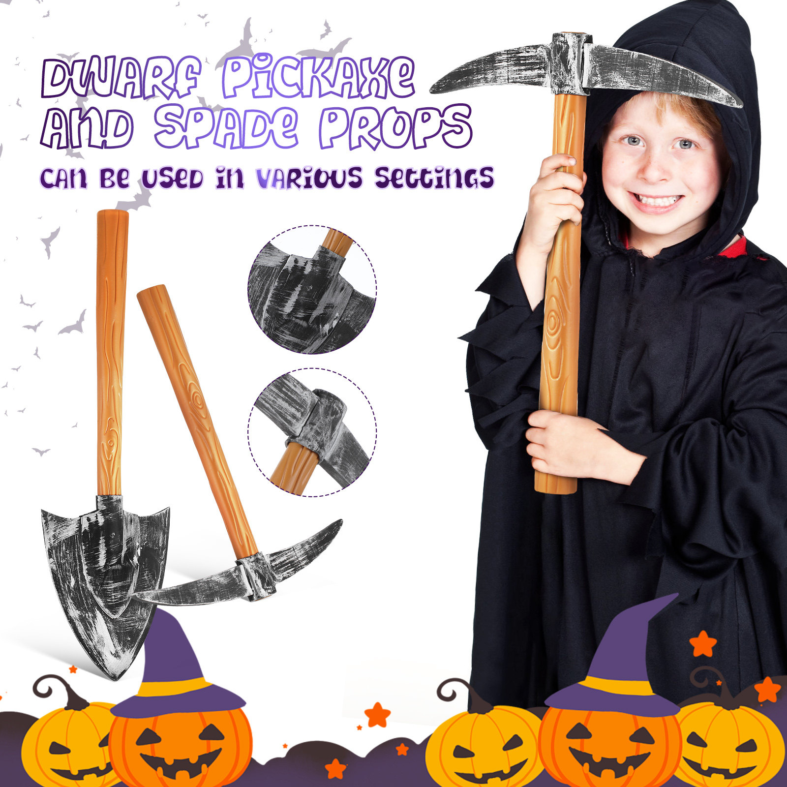 1 Set Alat Peraga Pickaxe Busa - Cosplay Prop Foam ulasan dan harga
