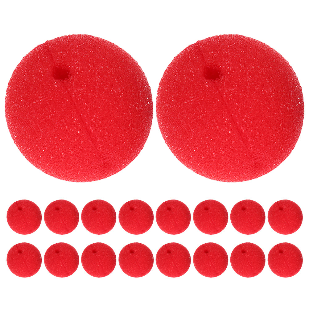 30Pcs Hidung Badut Busa Merah  - Cosplay Prop Foam ulasan dan harga