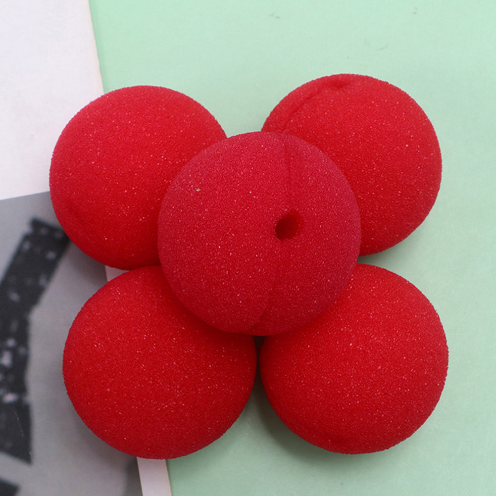 30Pcs Hidung Badut Busa Merah  - Cosplay Prop Foam ulasan dan harga