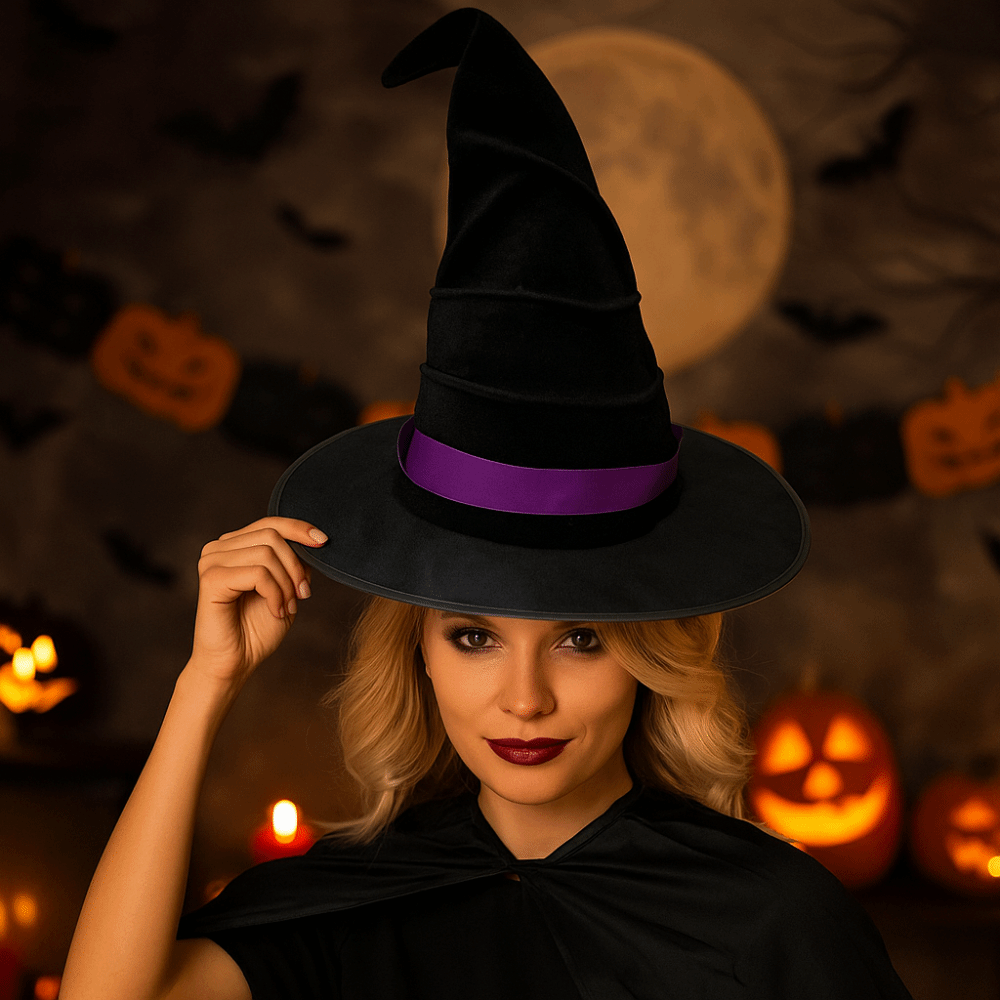 Topi Penyihir Halloween Beludr - Easy Cosplay Prop ulasan dan harga