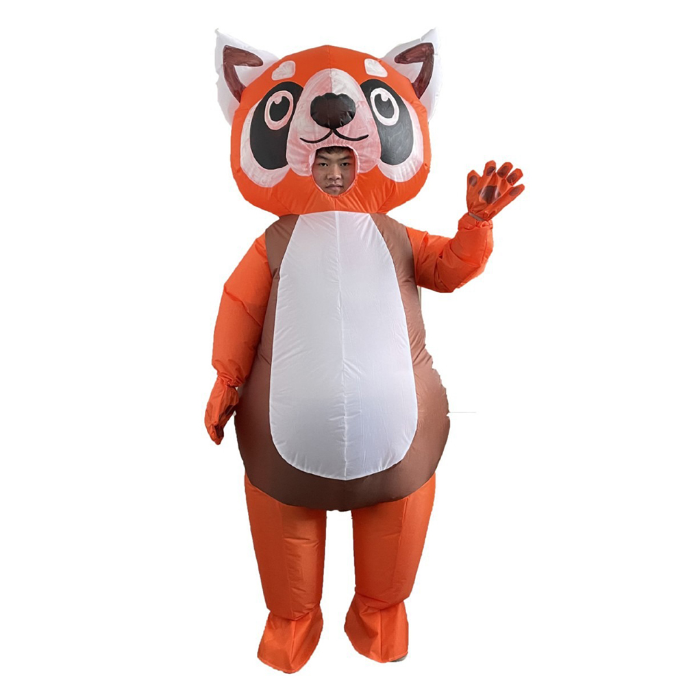 Kostum Panda Merah Oranye Tiup - Cosplay Prop Business ulasan dan harga