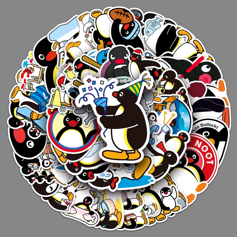 50PCS Stiker Pingu Lucu dan Ke - Cosplay Prop Diy ulasan dan harga