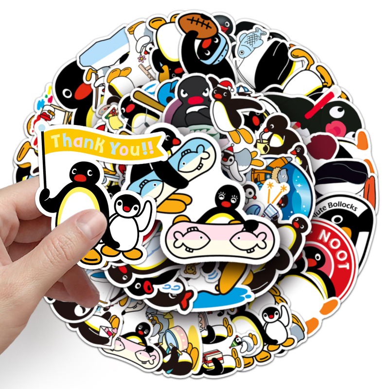 50PCS Stiker Pingu Lucu dan Ke - Cosplay Prop Diy ulasan dan harga