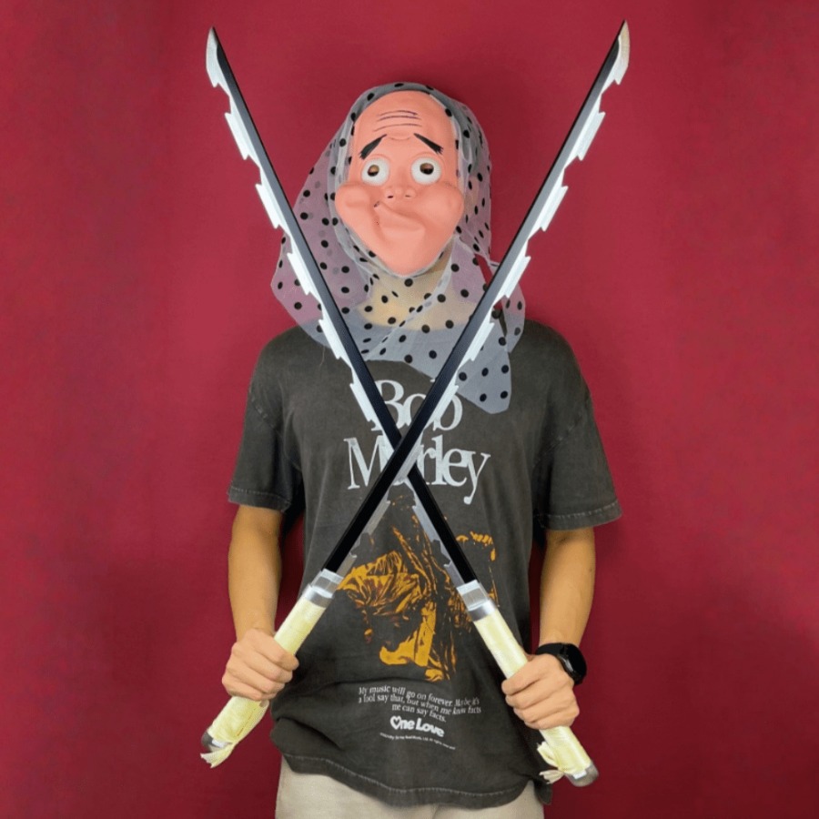 Pedang Katana Inosuke Demon Sl - Cosplay Prop Katana ulasan dan harga